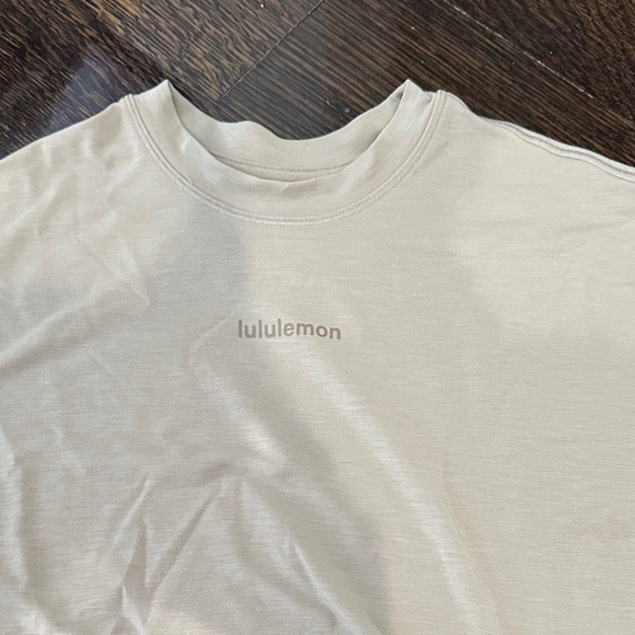 lululemon athletica Beige Long Sleeve Crop Sweatshirt - Picture 2 of 2